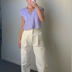 Zara Cable Knit Sweater Vest